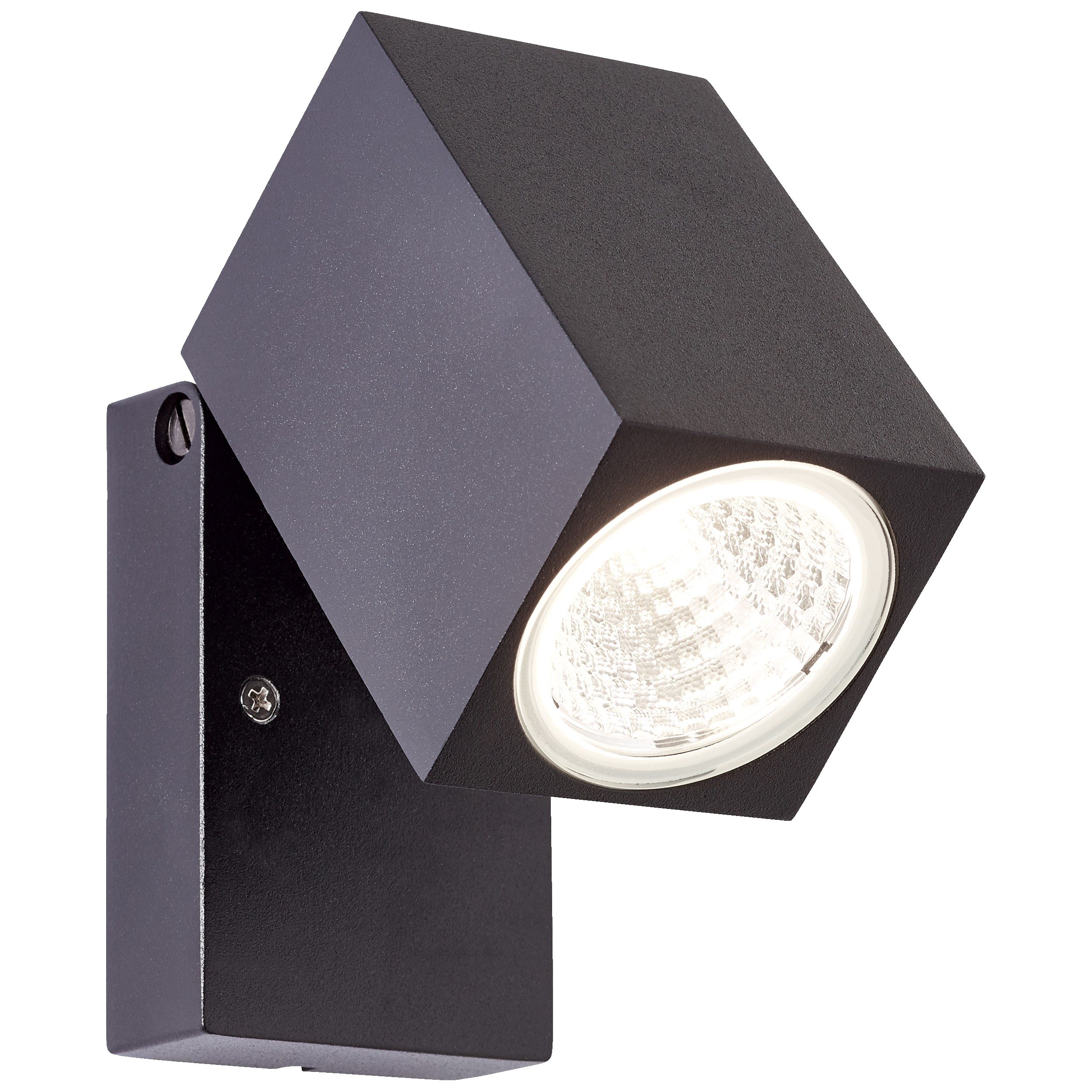 Lightbox Deckenstrahler, LED fest integriert, Warmweiß, LED Außen Wandspot, 10 x 7 cm, 8 W, 600 lm, 3000 K, IP54, schwenkbar