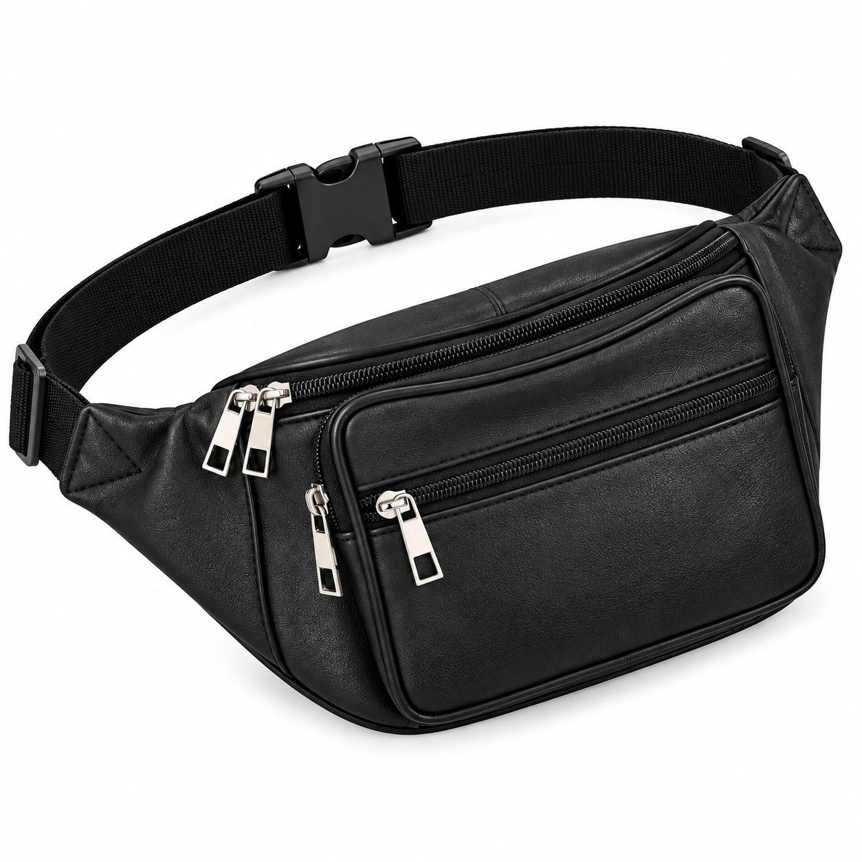 Norskskin Gürteltasche Gürteltasche 2 Leder 4 Taschen Sling Bag Gürtel Hüft Tasche