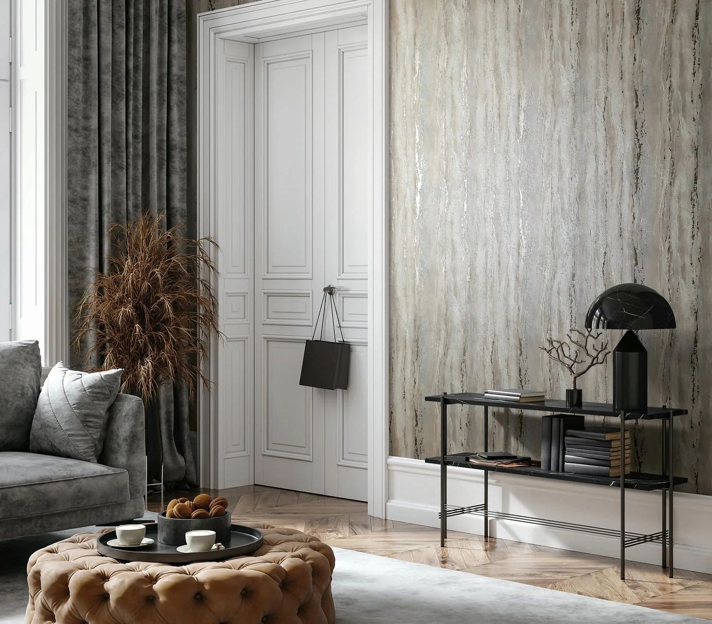 Marburg Vliestapete Tapete Urban Stone, geprägt, urban, moderne Vliestapete für Wohnzimmer Schlafzimmer Küche