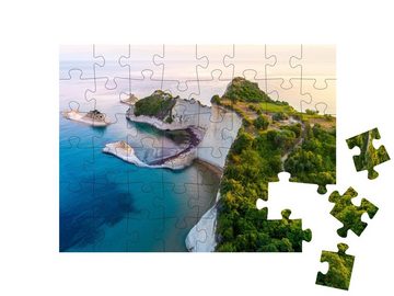 puzzleYOU Puzzle Kap Drastis, Korfu, Griechenland, 48 Puzzleteile, puzzleYOU-Kollektionen Korfu