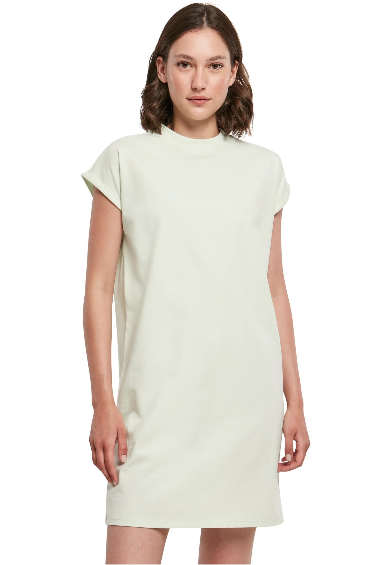 urbandreamz Jerseykleid Damen Kleid überschnittene Schultern Jersey Turn Up Ärmel