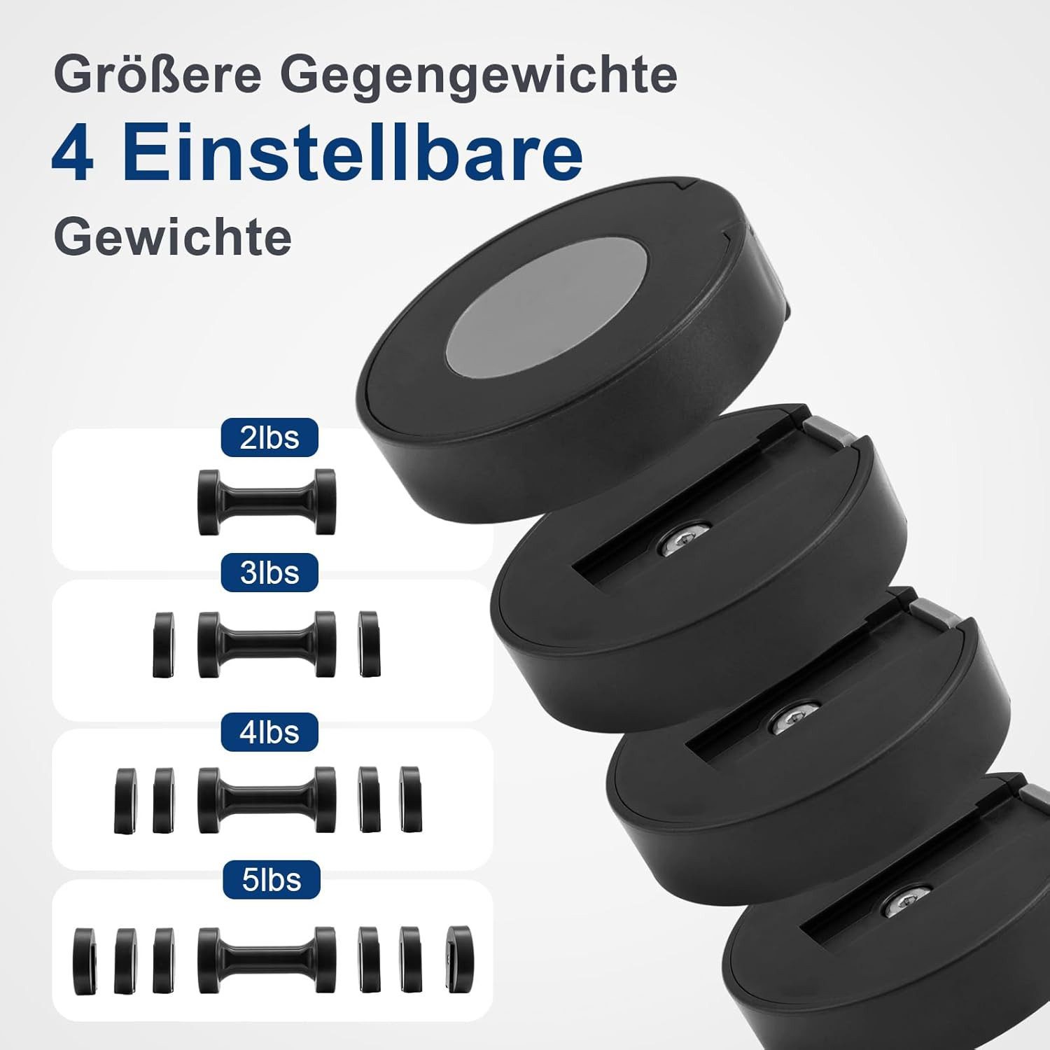 Youyijia Hantel Hantelset für Frauen, verstellbar, 4-in-1-Gewichte, Hantelpaar