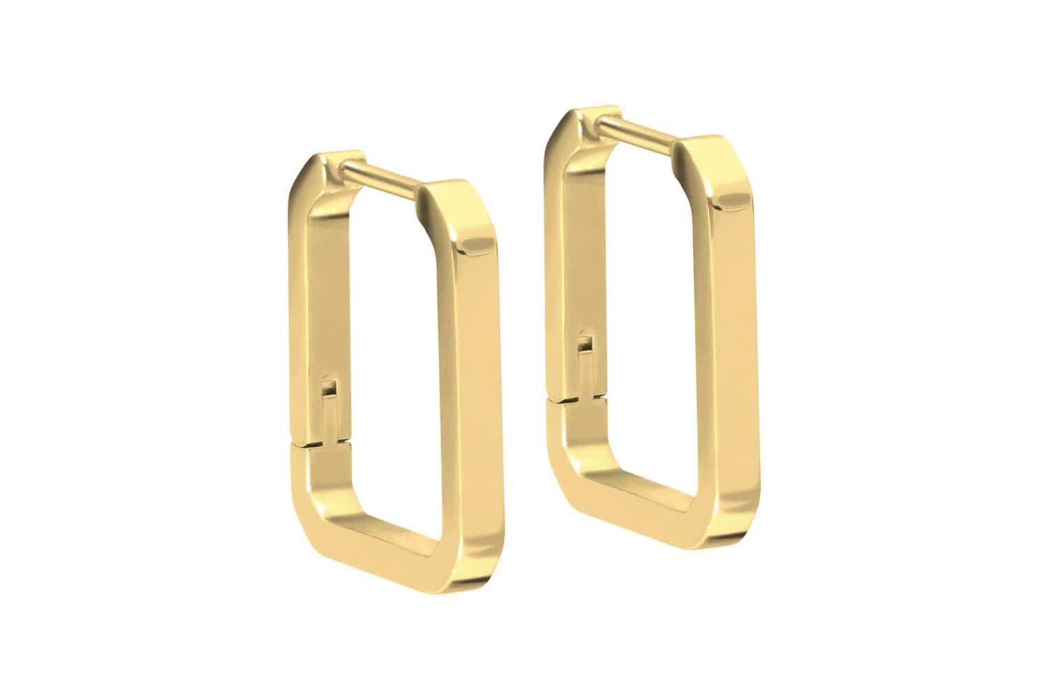 FILANGO Creolen-Set Titan Ohrclicker Creolen QUADRAT günstig online kaufen