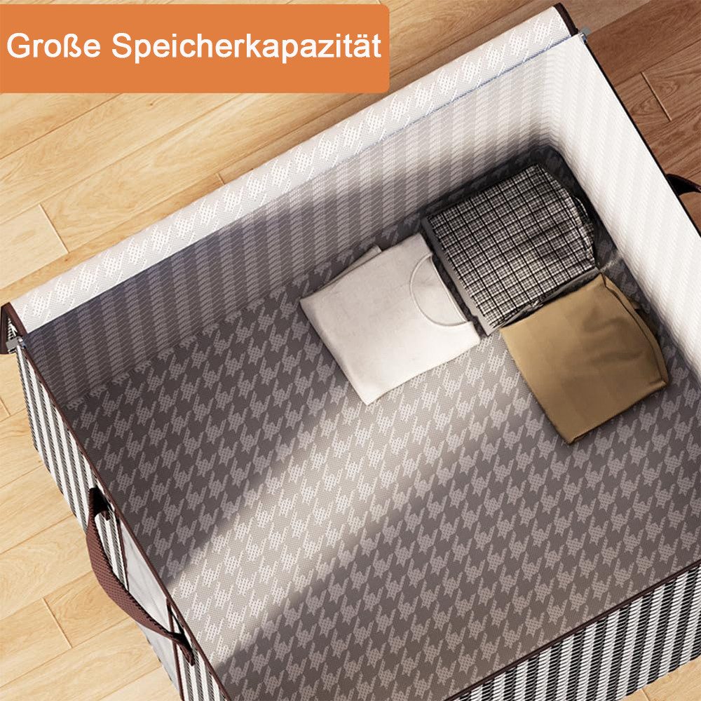 AFKSMILE Aufbewahrungstasche 2 Stk Aufbewahrungstasche Groß mit Deckel, verdickt & wasserdicht