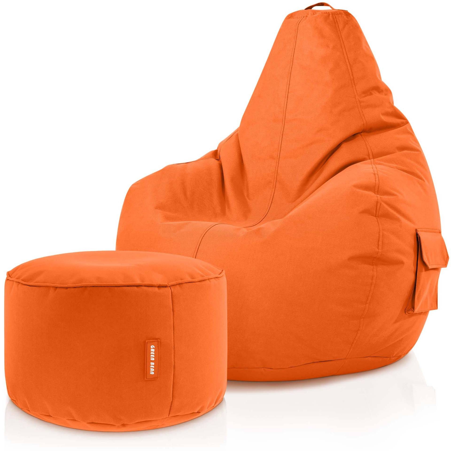 Green Bean Sitzsack Gaming Sitzsack + Hocker Cozy+Cube (Gaming Chair mit Fu günstig online kaufen
