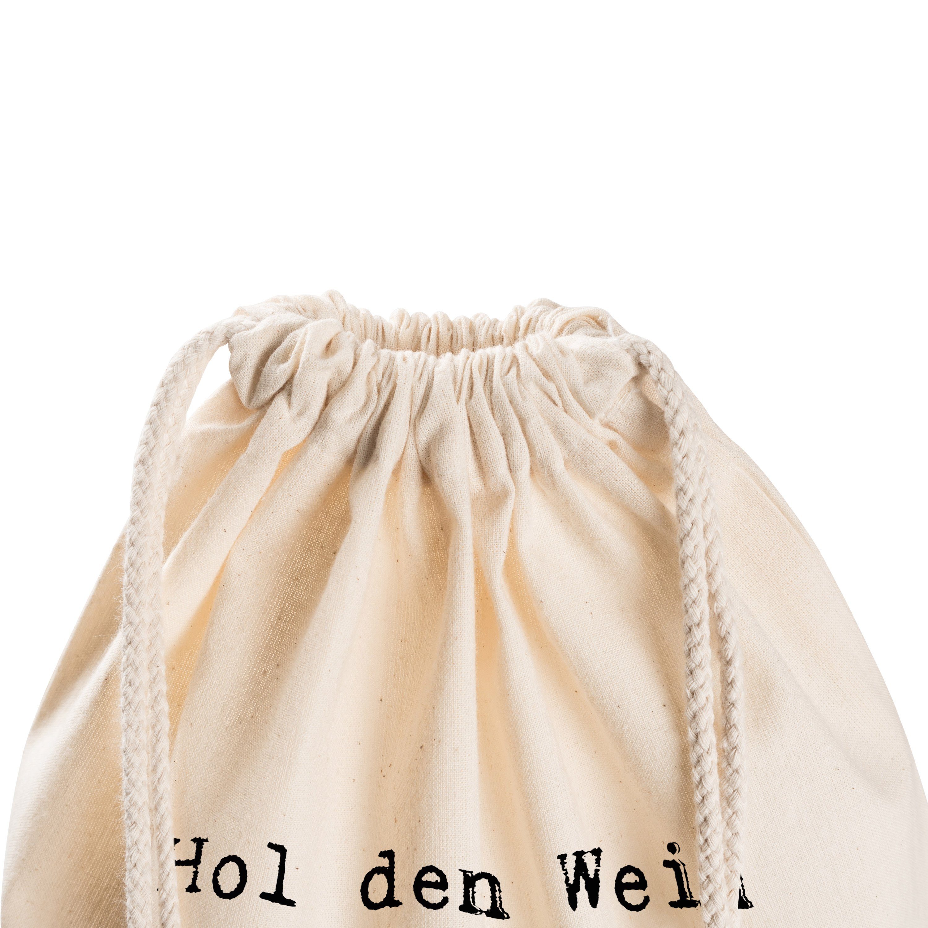 Mrs. (1-tlg) Hol & den Mr. Panda Geschenk, Transparent kleine Sporttasche - Wein Aufmerksamkeit raus.... -