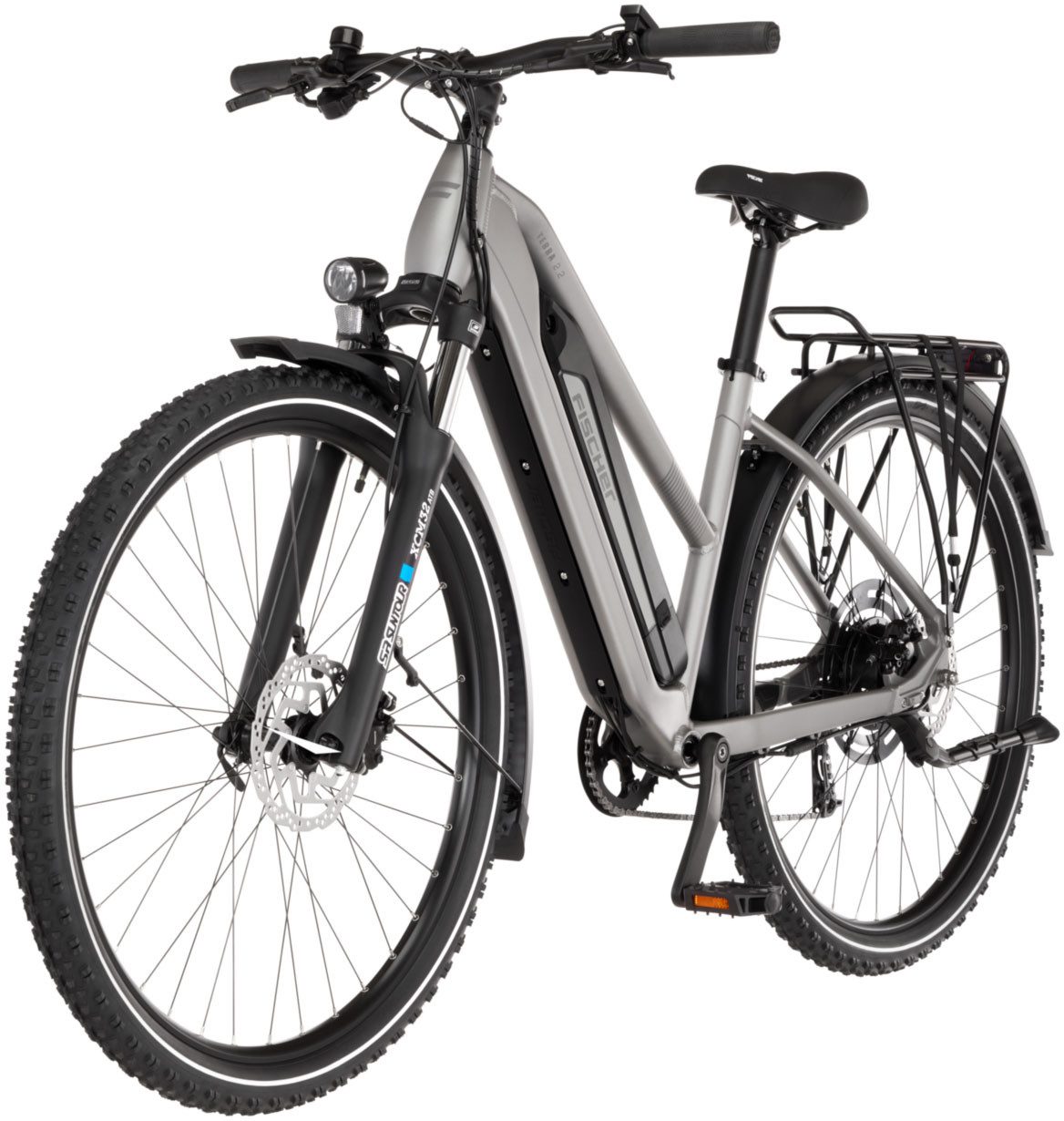 FISCHER Fahrrad E-Bike ATB TERRA 2.2 688 ACTIVE, 8 Gang Shimano ACERA Schaltwerk, Heckmotor, 688 Wh, (mit Akku-Ladegerät, mit Werkzeug), Pedelec, Elektrofahrrad – Bild 4 von 5
