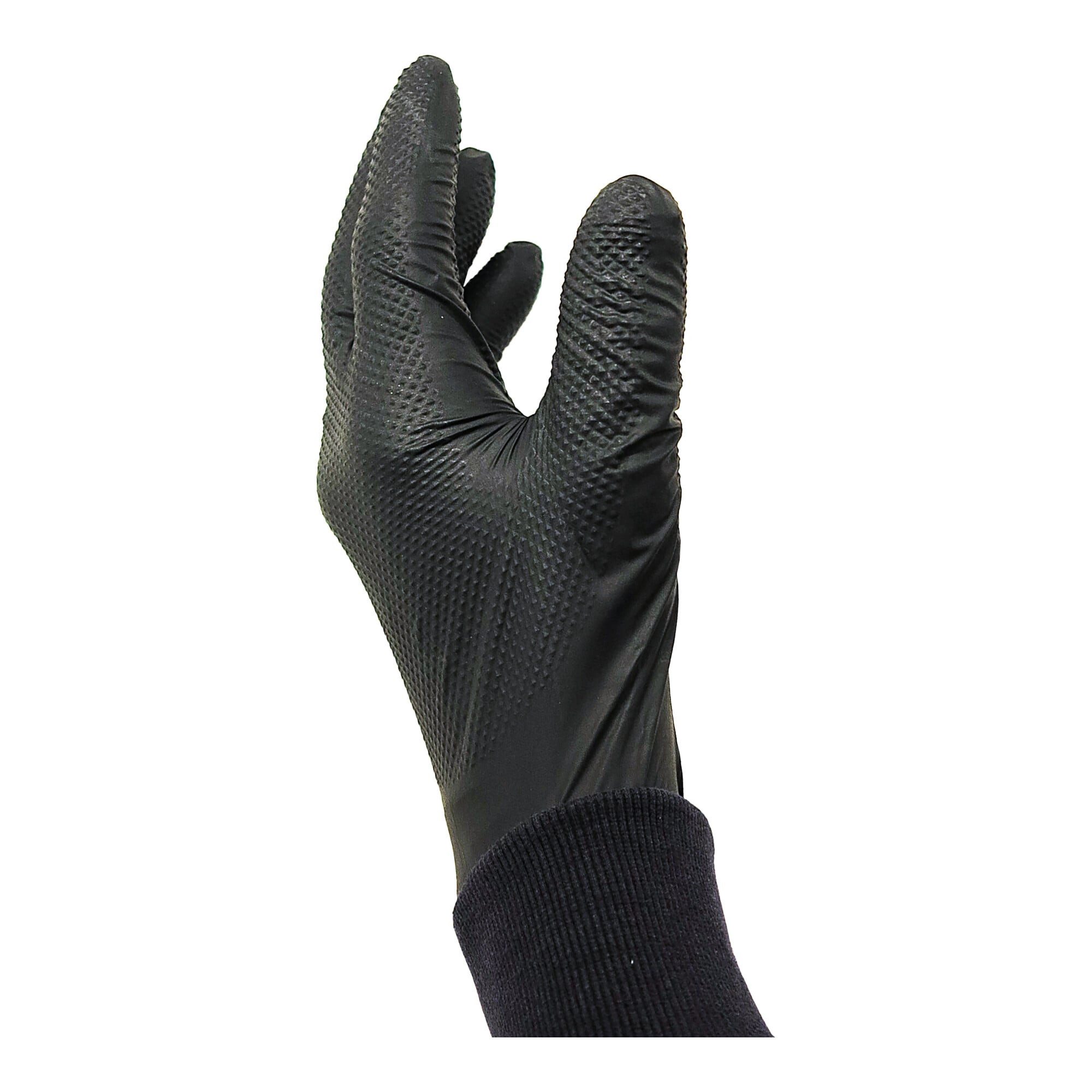 Kraftwerk Nitril-Handschuhe Kraftwerk Gogrip PRO Nitril-Handschuhe, Schwarz, L, 50 Stk.