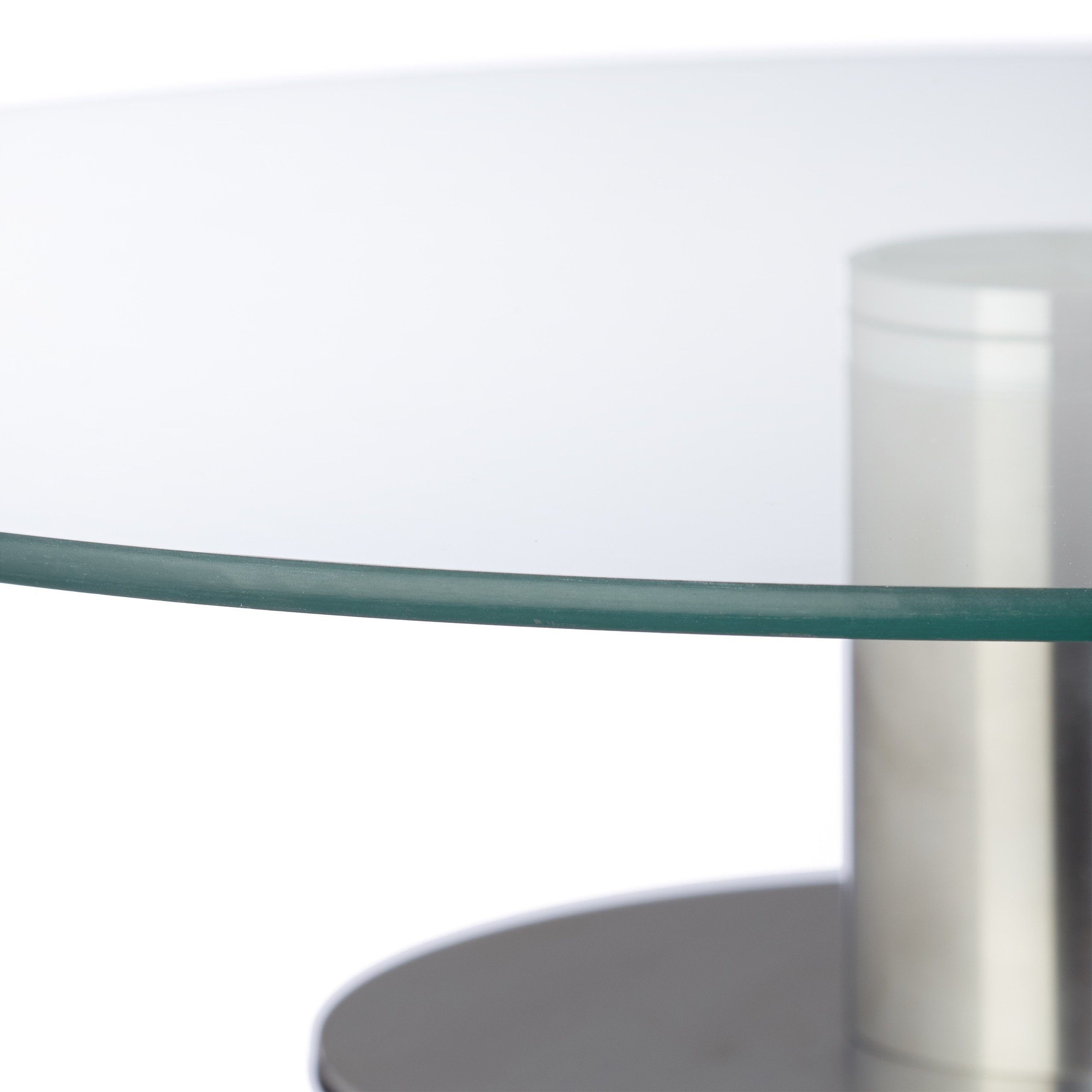 relaxdays Tortenplatte drehbar mit Standfuß, Glas