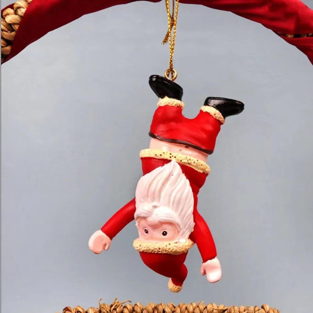 Zum Aufhängen, Kompakt, pants Lustig, Handarbeit Blusmart Weihnachtsmann-Anhänger, Christbaumschmuck lifting