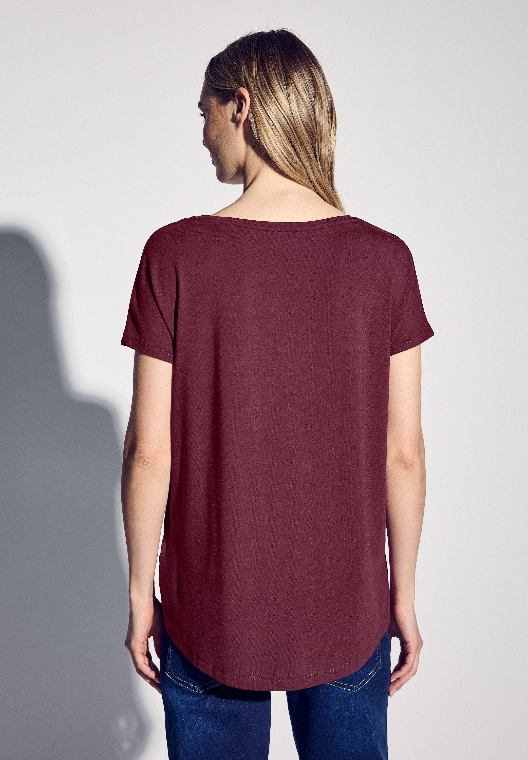 STREET ONE T-Shirt, mit U-Boot-Ausschnitt günstig online kaufen