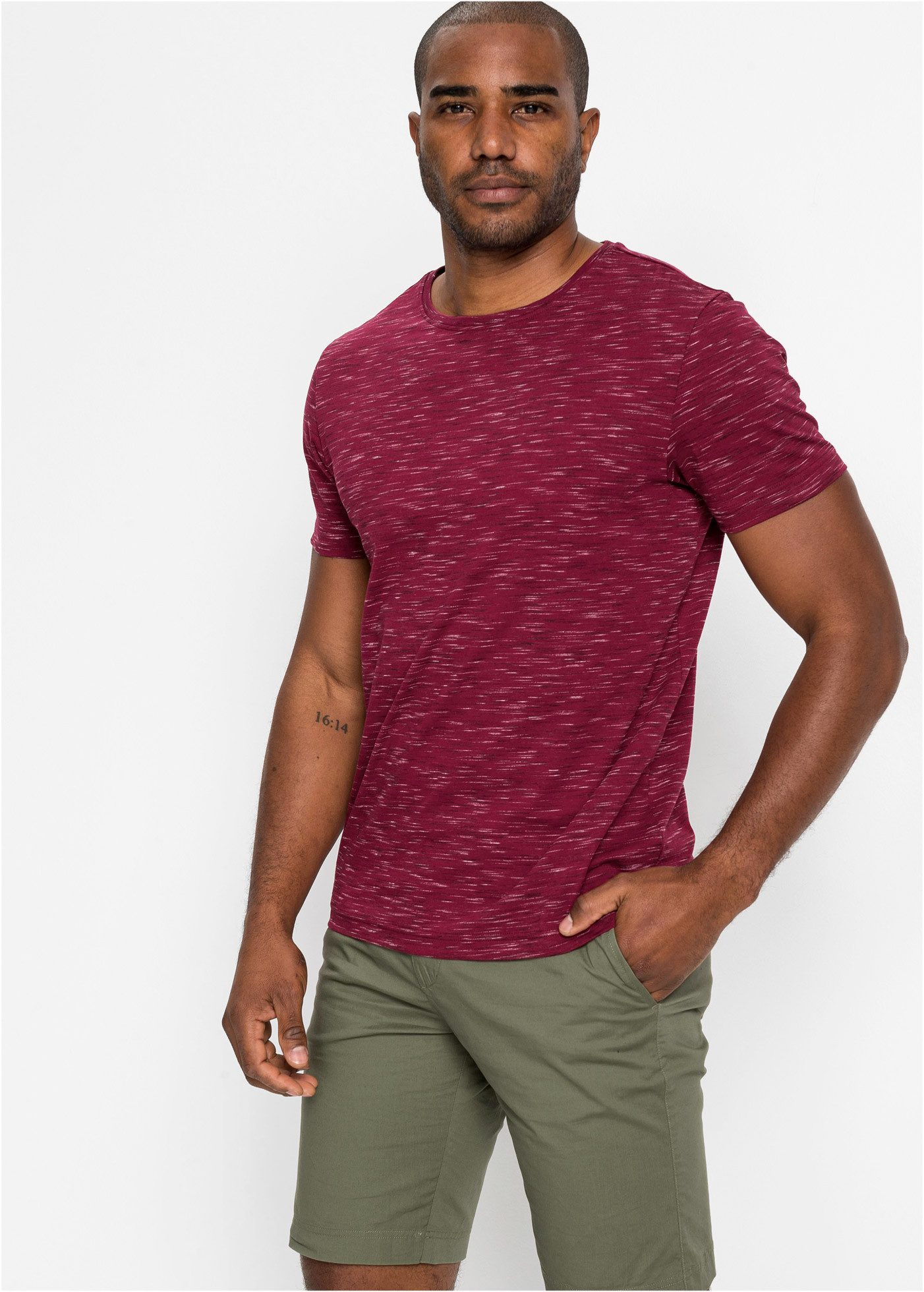 bonprix T-Shirt (1-tlg) lockere Passform, kurze Ärmel, mit Rundhalsausschnitt