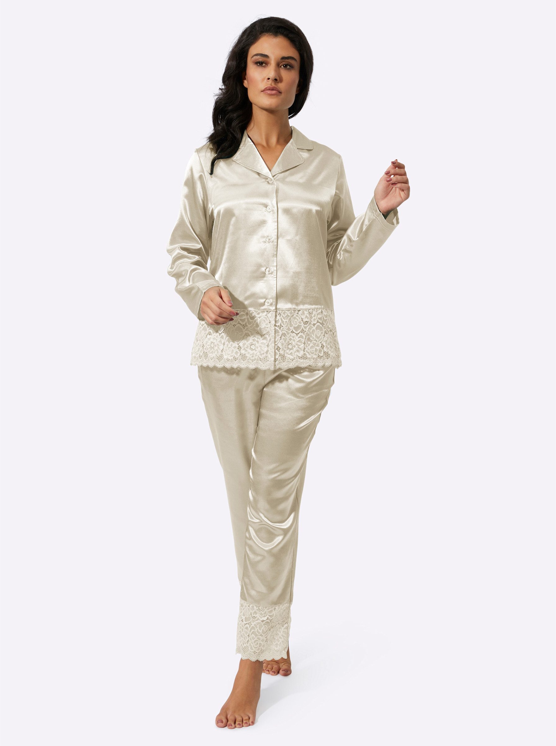 creation L Schlafanzug Pyjama Langarm