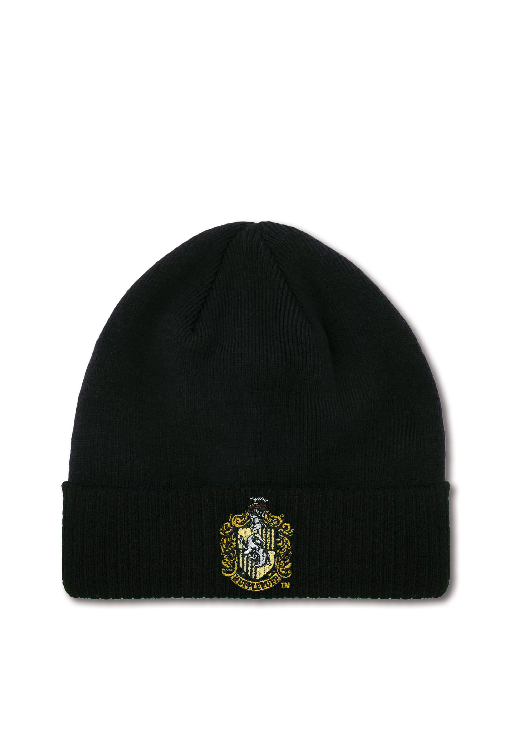 LOGOSHIRT Strickmütze Harry Potter - Hufflepuff mit toller Stickerei