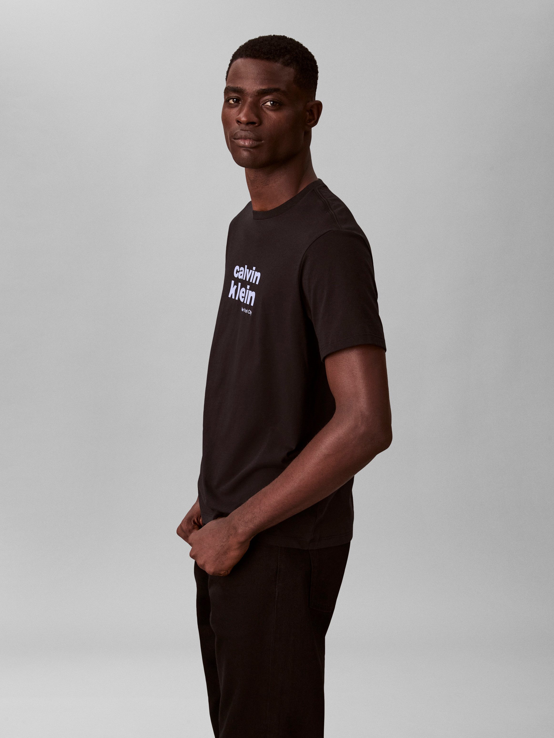 Calvin Klein T-Shirt Rundhalsausschnitt, Regular Fit, Logodruck günstig online kaufen