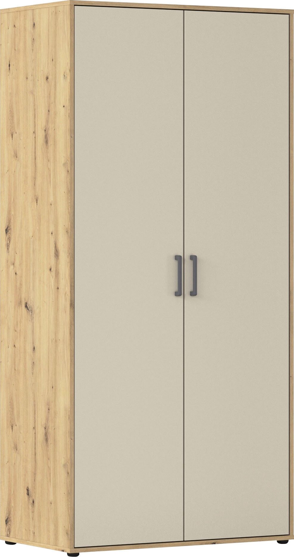 rauch Kleiderschrank VOYAGER Garderobe Wäscheschrank Schlafzimmer (in 3 verschiedenen Ausstattungen BASIC/CLASSIC/PREMIUM) mit 2 modernen Griffvarianten, viel Stauraum MADE IN GERMANY