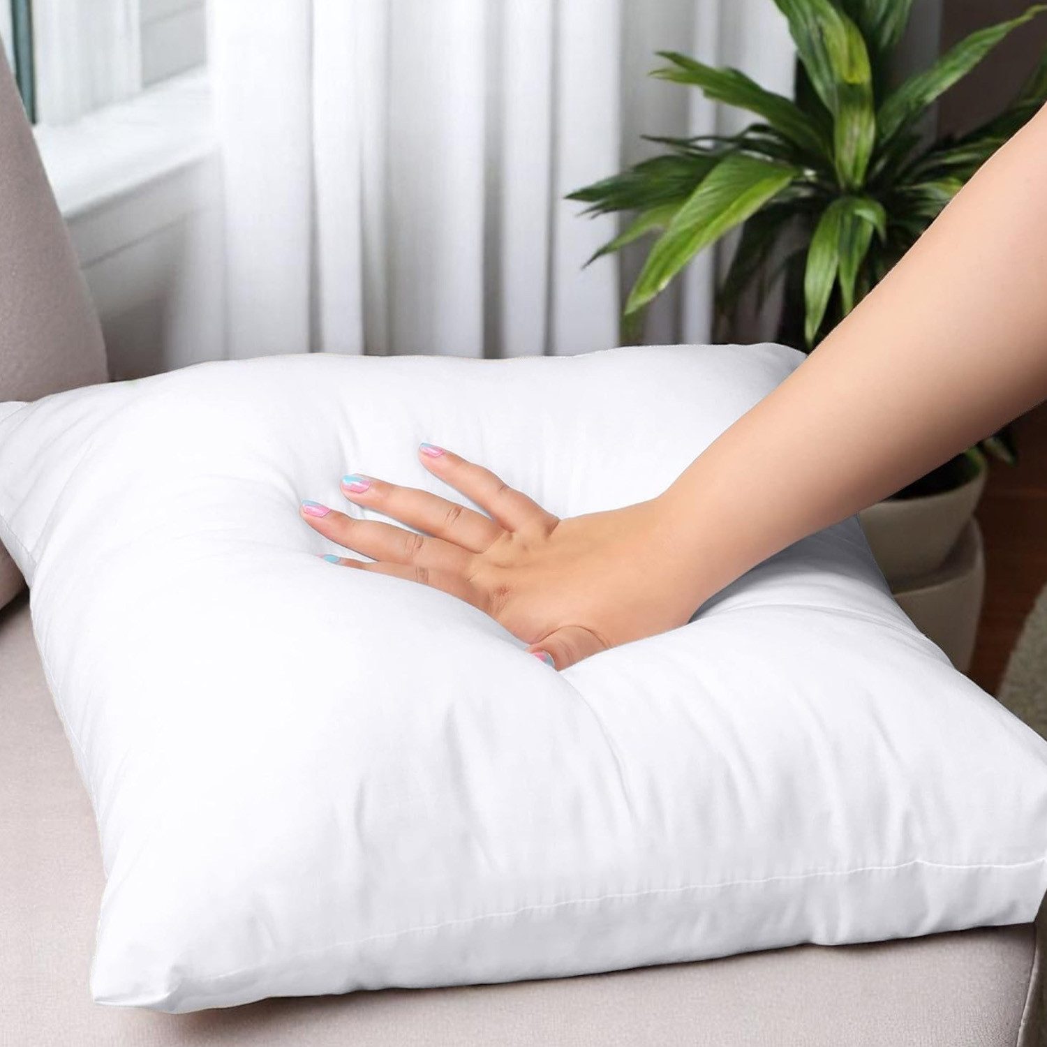 Eve Textile GmbH Kissenfüllung Kissen Füllkissen Kopfkissen Dekokissen Kisseninlett Bettkissen, Atmungsaktiv mit Flauschiger Microfaserfüllung & Reißverschluss