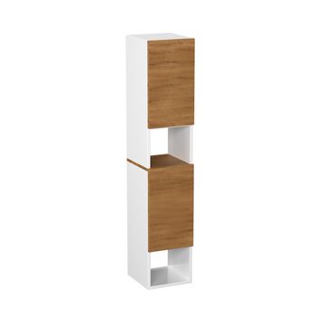GARLIVO Badezimmer-Set Badezimmerschrank GLC2, hängend, stehend, Eiche, Breite 31,5 cm