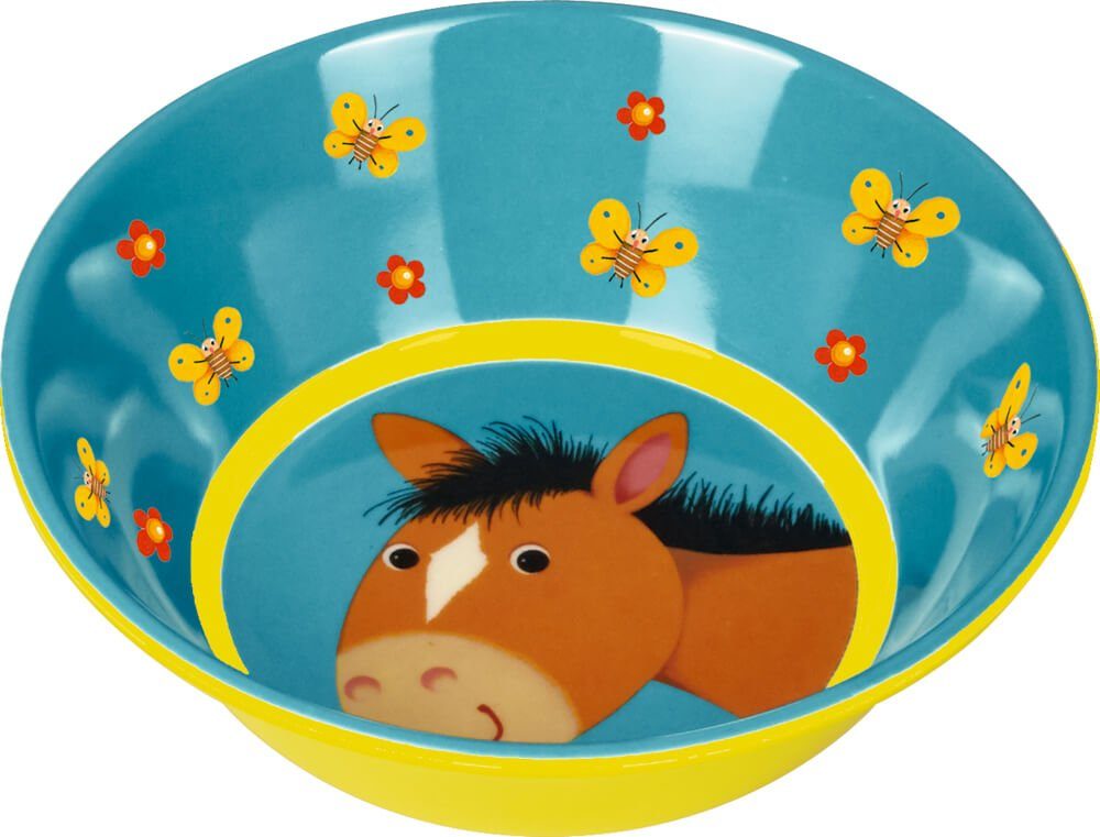 Kinderschüssel Schale Pferd - Freche Rasselbande