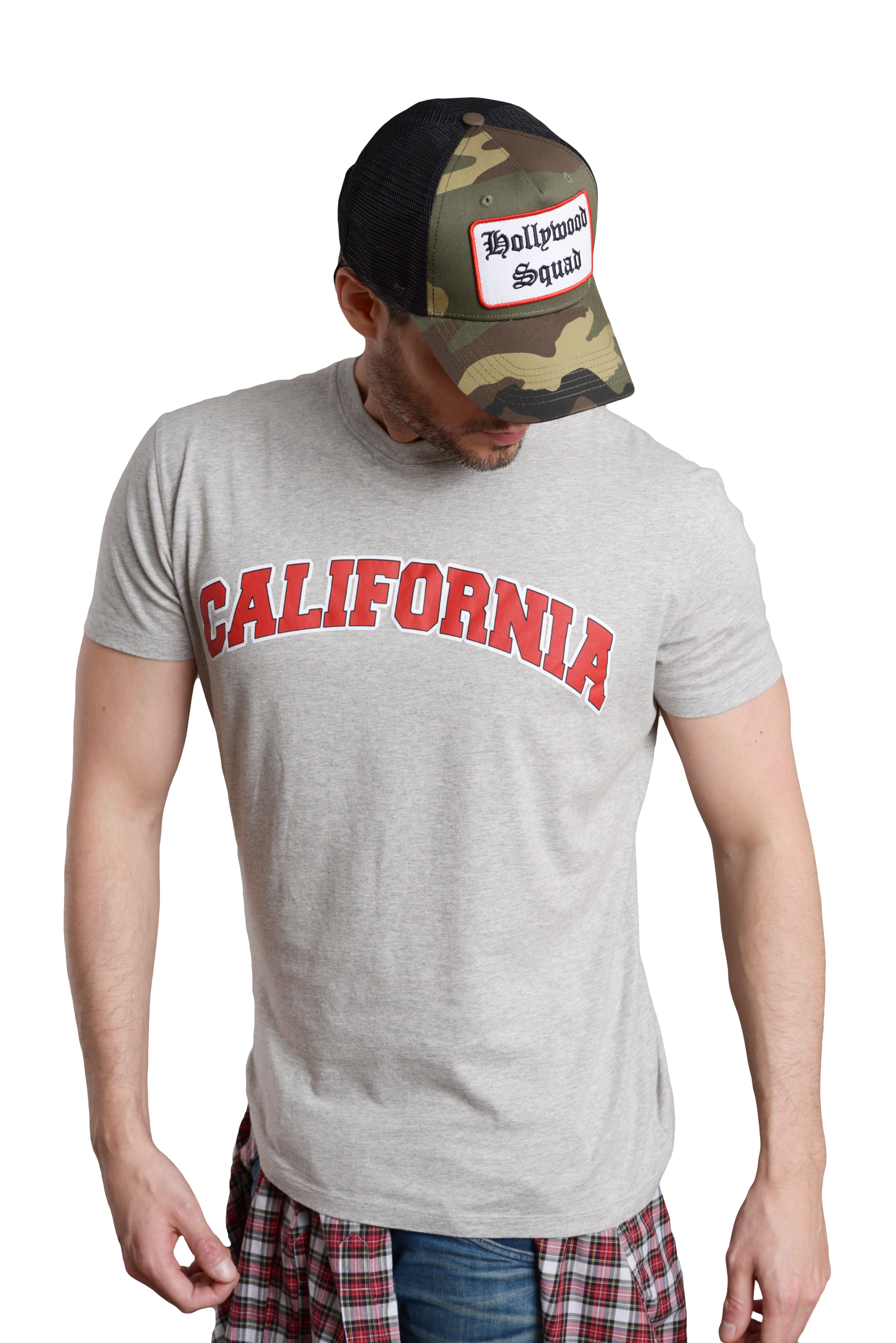 Chiccheria Brand T-Shirt CALIFORNIA grau, Designed in LA