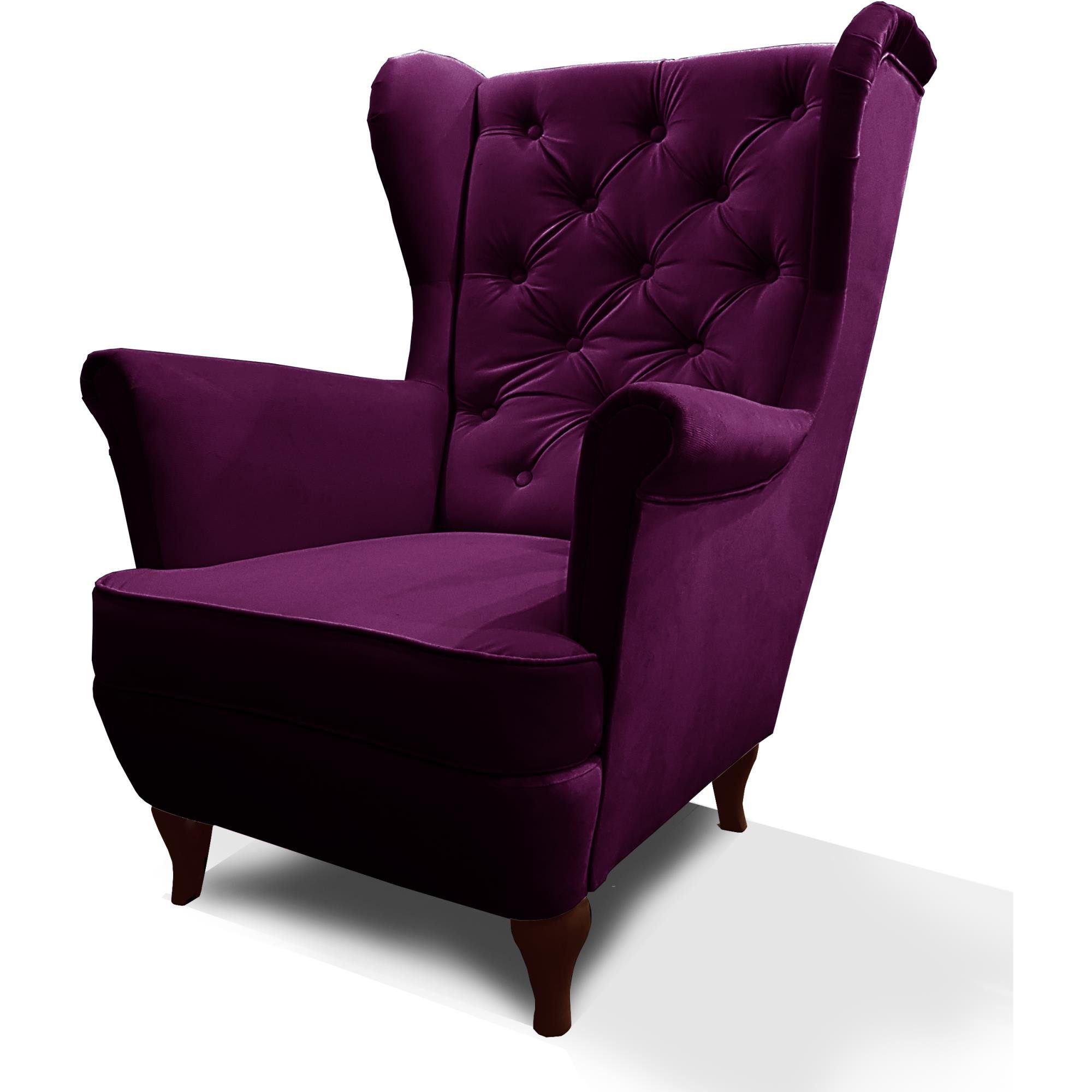 Beautysofa Ohrensessel Sessel FALCO Chesterfield Wohnzimmersessel günstig online kaufen