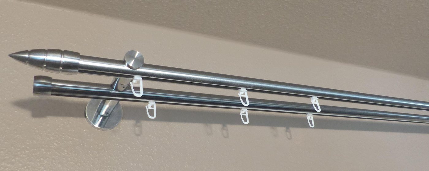 Gardinenstange »Biel«, indeko, Ø 20 mm, 2-läufig, Wunschmaßlänge-HomeTrends