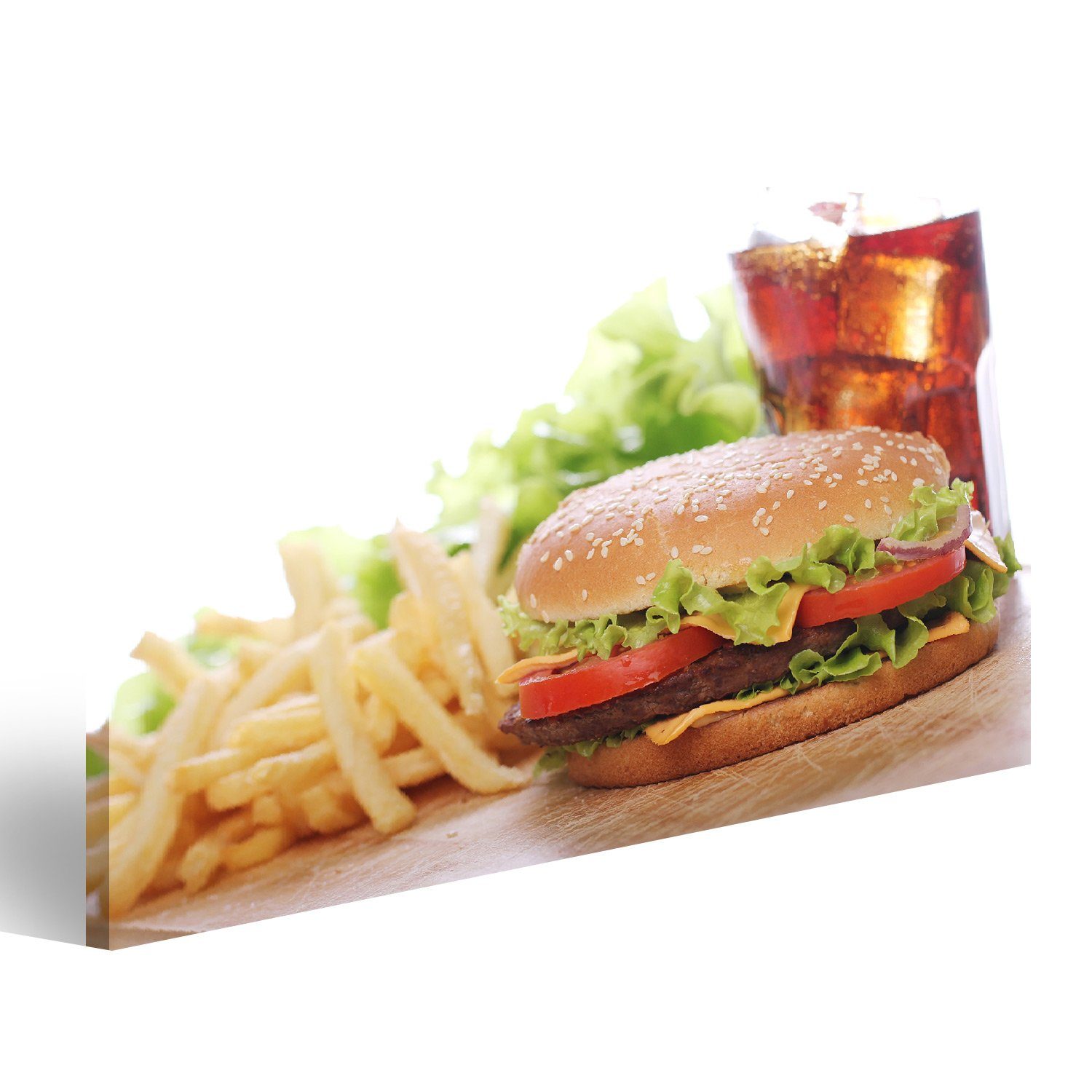 islandburner Leinwandbild Bild auf Leinwand Burger günstig online kaufen