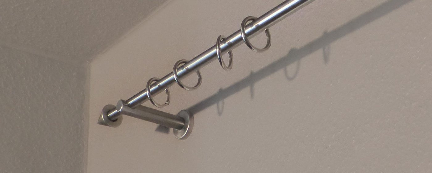 Gardinenstange »Kegel«, indeko, Ø 12 mm, 1-läufig, Wunschmaßlänge, edelstahlfarben-kaufen