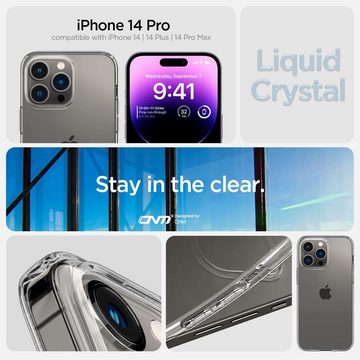 OLi Schutzfolie Transparente Silikon für iPhone 15 Pro mit 10D Panzer Glas, (Spar-Set, 2-St., 6.1 Zoll), 10D Displayschutzglas von Rand bis zum Rand & Transparente Case Hülle