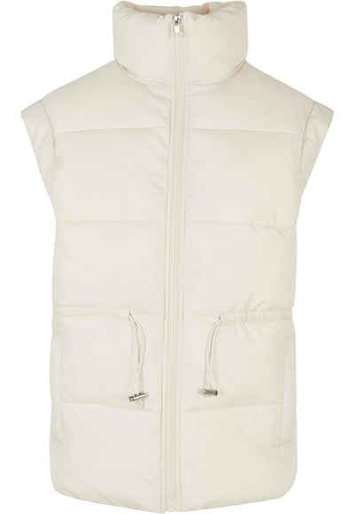 URBAN CLASSICS Jerseyweste Urban Classics Damen Ladies Waisted Puffer Vest (1-tlg)