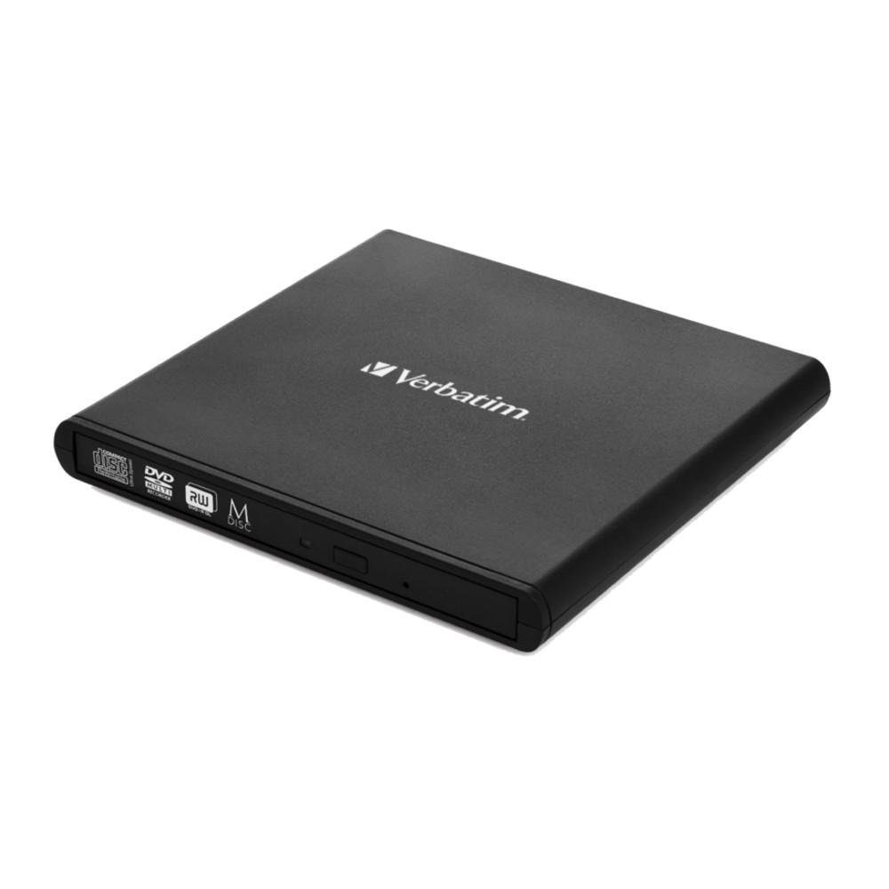 Verbatim Externer Slimline CD/DVD-Brenner USB 2.0
