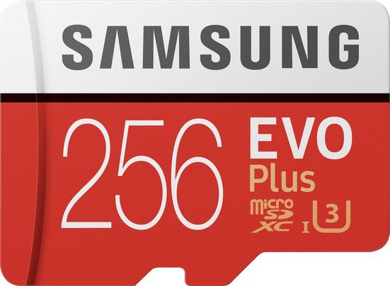 Samsung »EVO Plus 2020 microSD« Speicherkarte (256 GB, UHS Class 3, 100 MB/s Lesegeschwindigkeit)