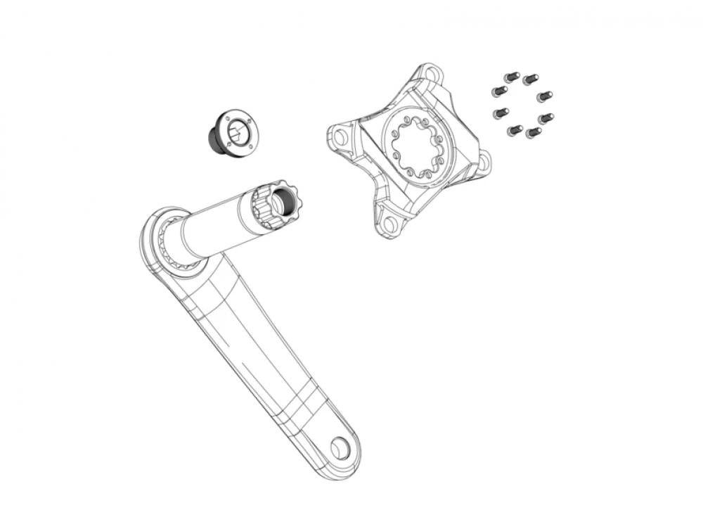 SRAM Fahrradpedale SRAM KurbelschraubenM18/M30