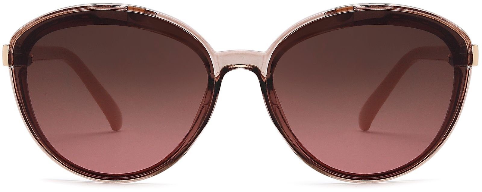 styleBREAKER Sonnenbrille Ovale Sonnenbrille - filigraner Kunststoff Rahmen günstig online kaufen