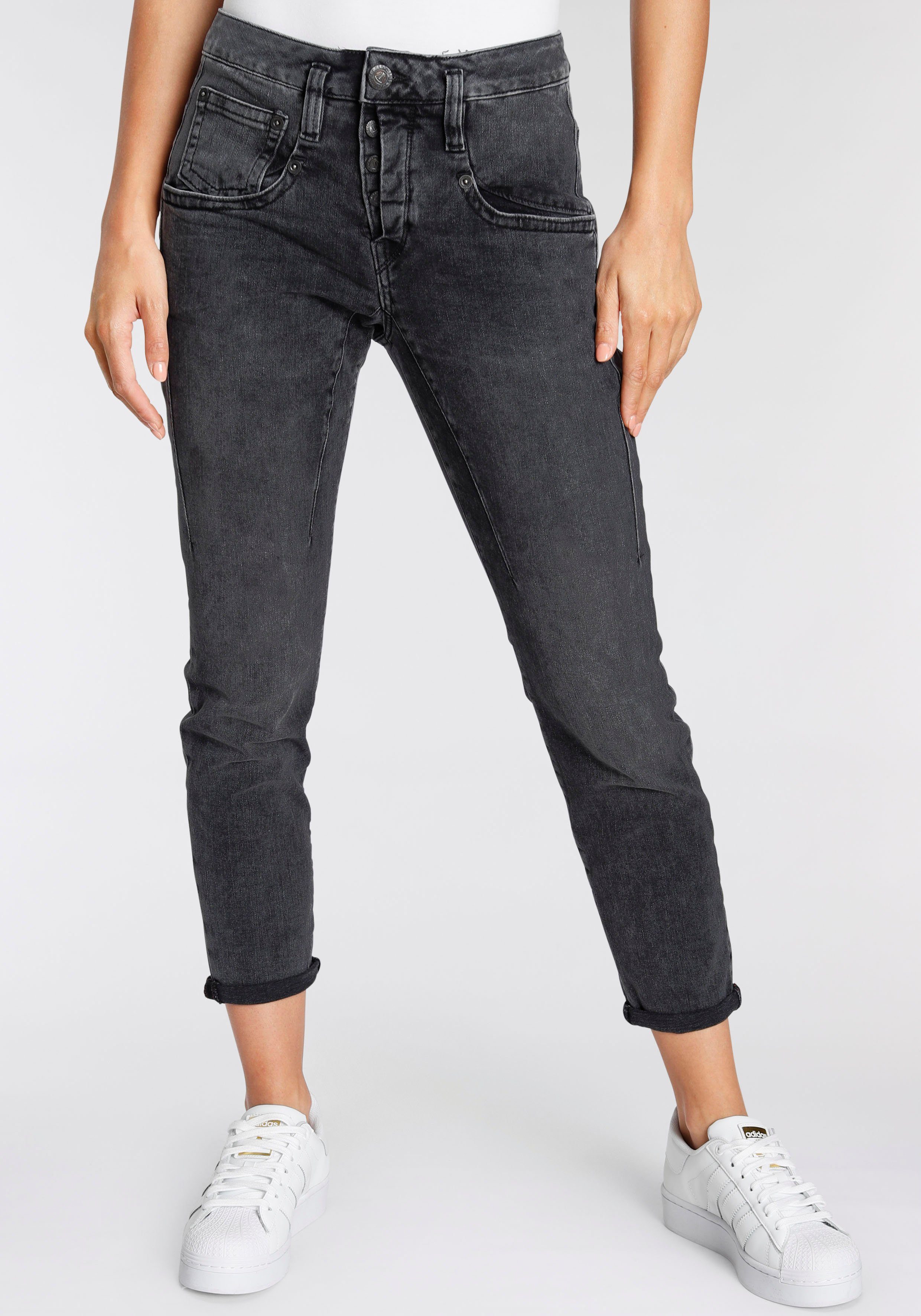 Damen Jeans Herrlicher Ankle-Jeans SHYRA CROPPED ORGANIC High Waisted