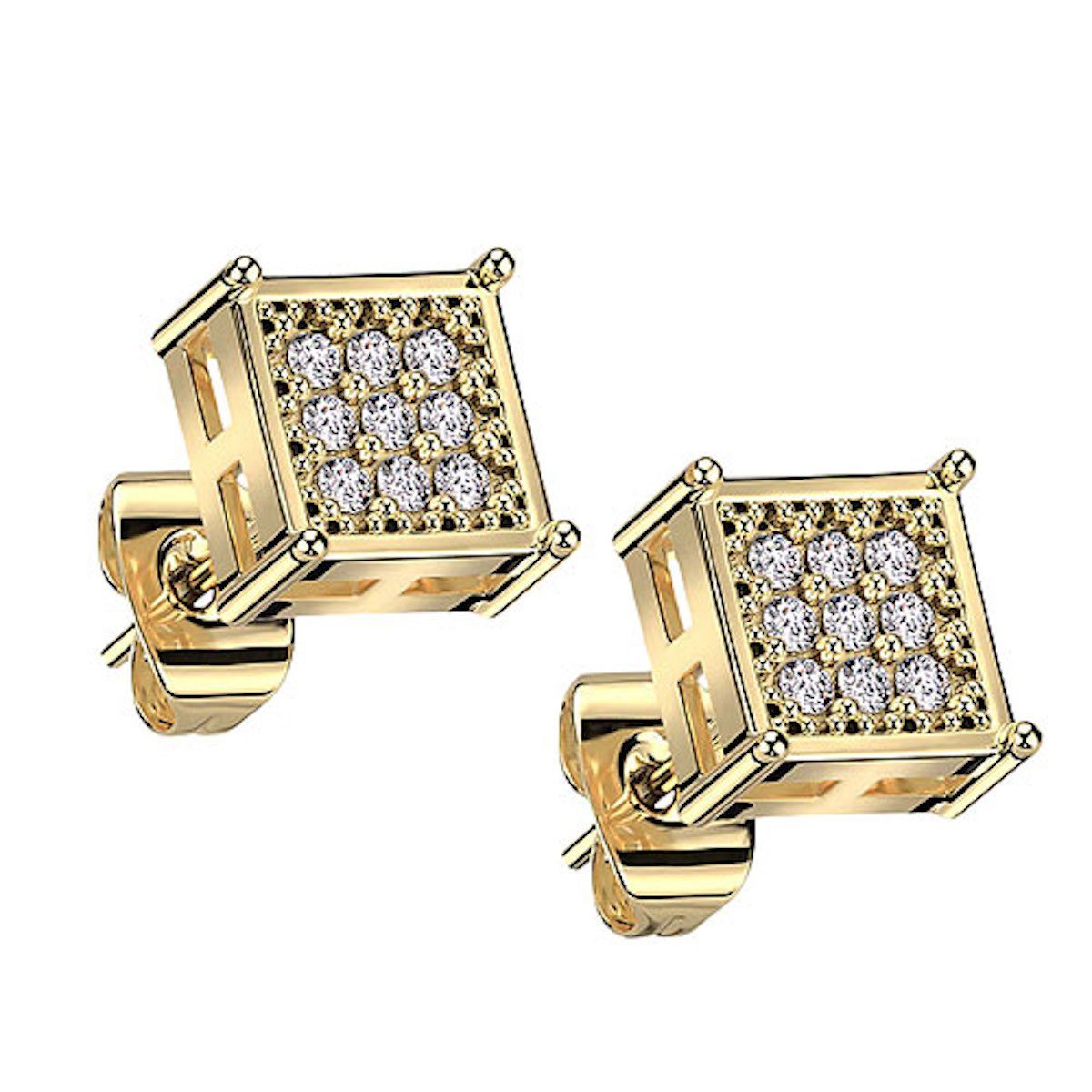 Taffstyle Paar Ohrstecker Ohrstecker Ohrringe Glitzer günstig online kaufen