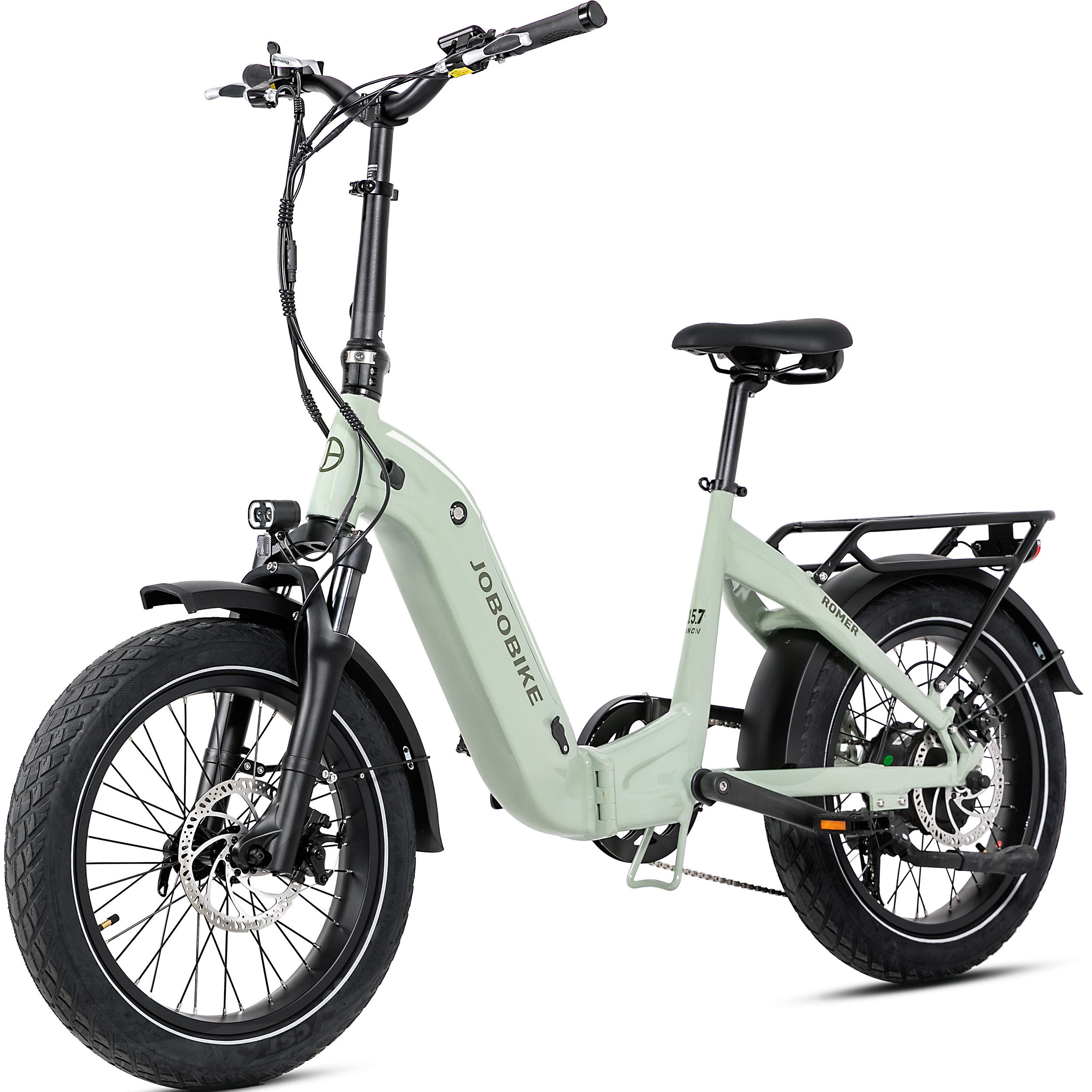 E-Bike Klapprad Faltrad Romer 20x3 Zoll Reifen, 80N.m Drehmoment für Stadt und Gelände