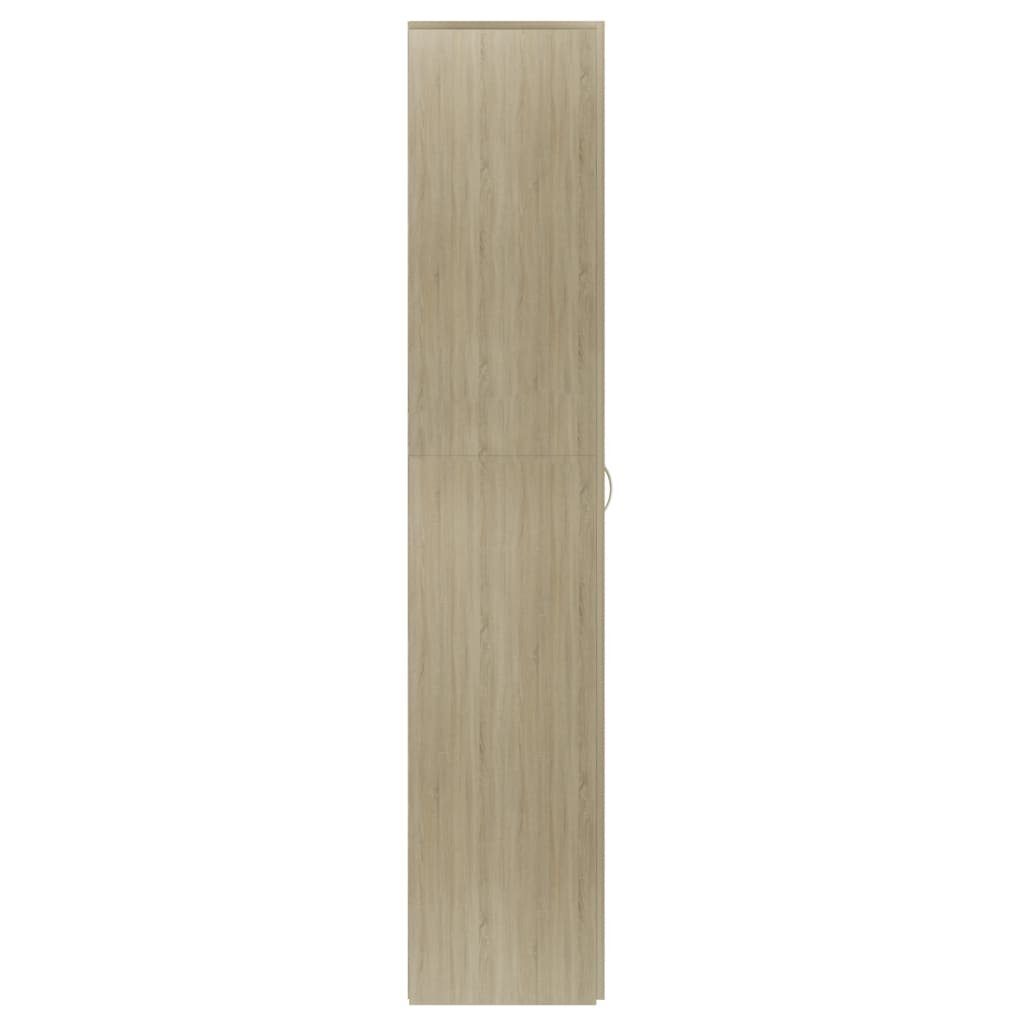 furnicato Schuhschrank Sonoma-Eiche 80x35,5x180 cm Holzwerkstoff