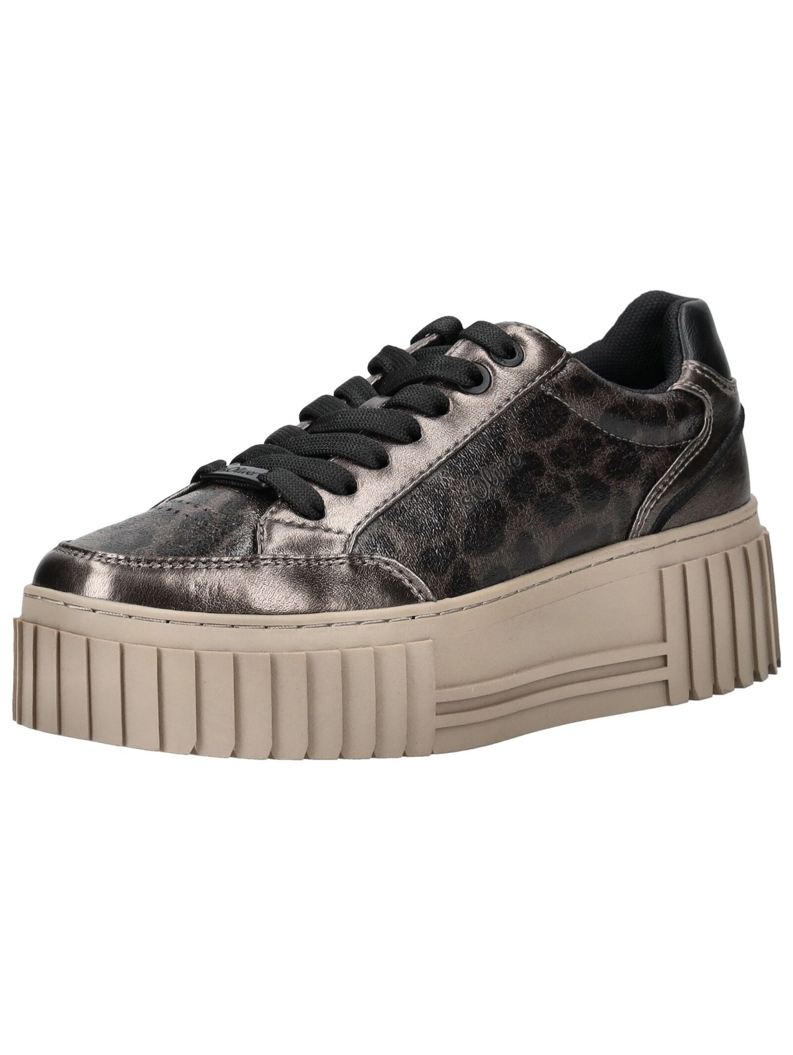 Sneaker Lederimitat/Textil Plateausneaker