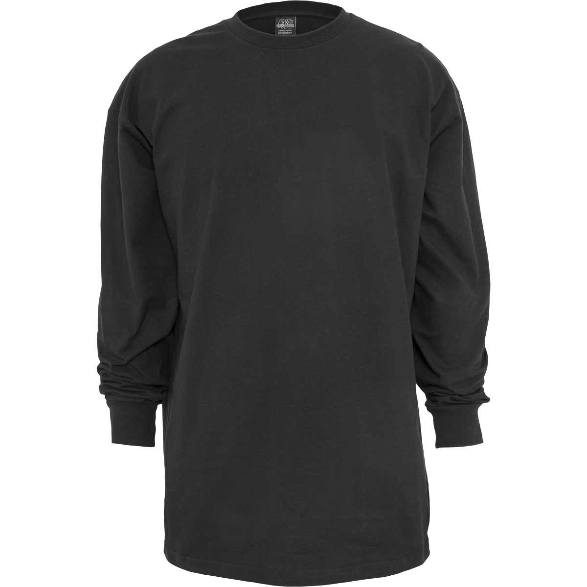 Urban Classics Plus Size Langarmshirt Große Größen Herren Langarmshirt schwarz Urban Classics