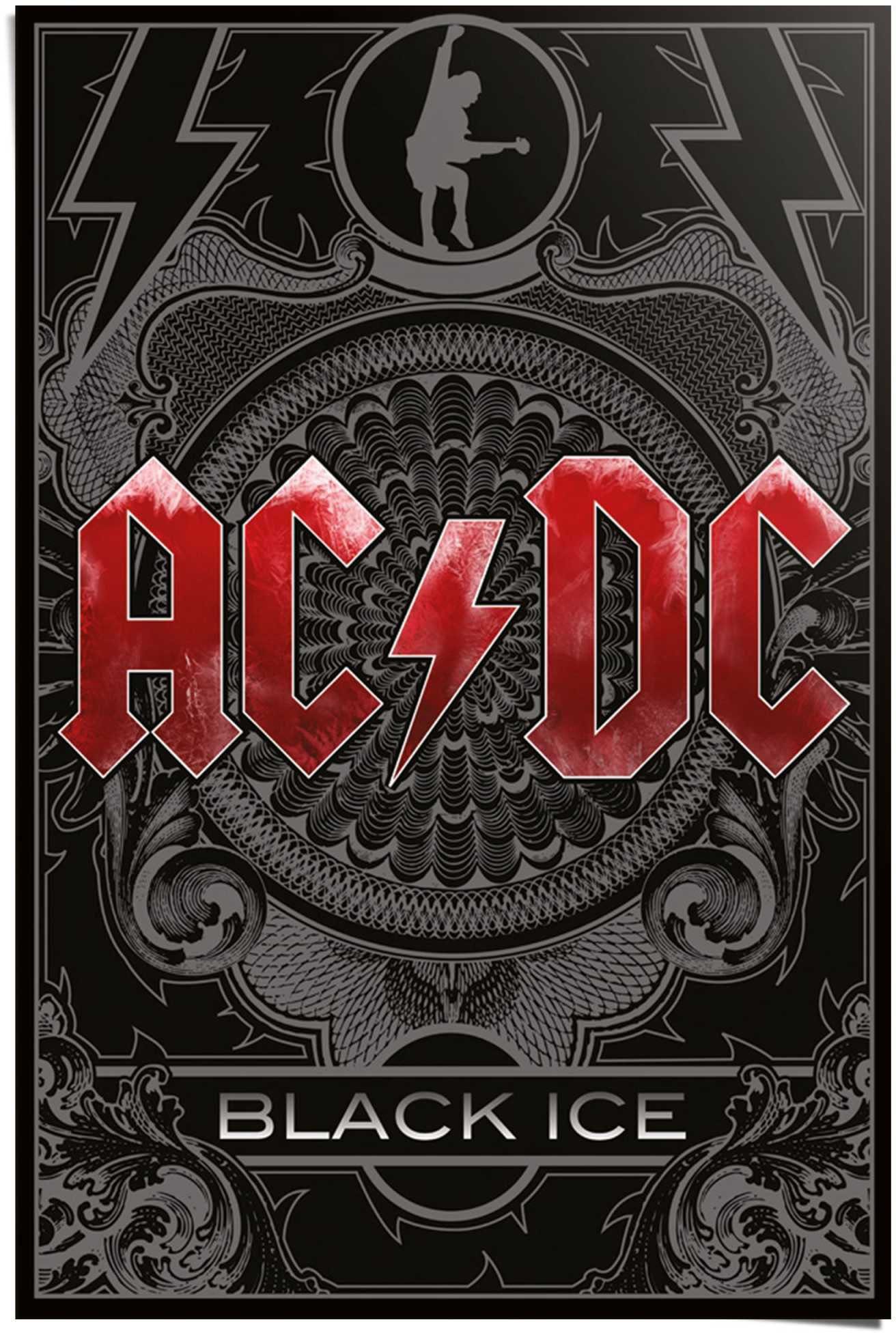 Poster ice, (1 St) Black Reinders! AC/DC