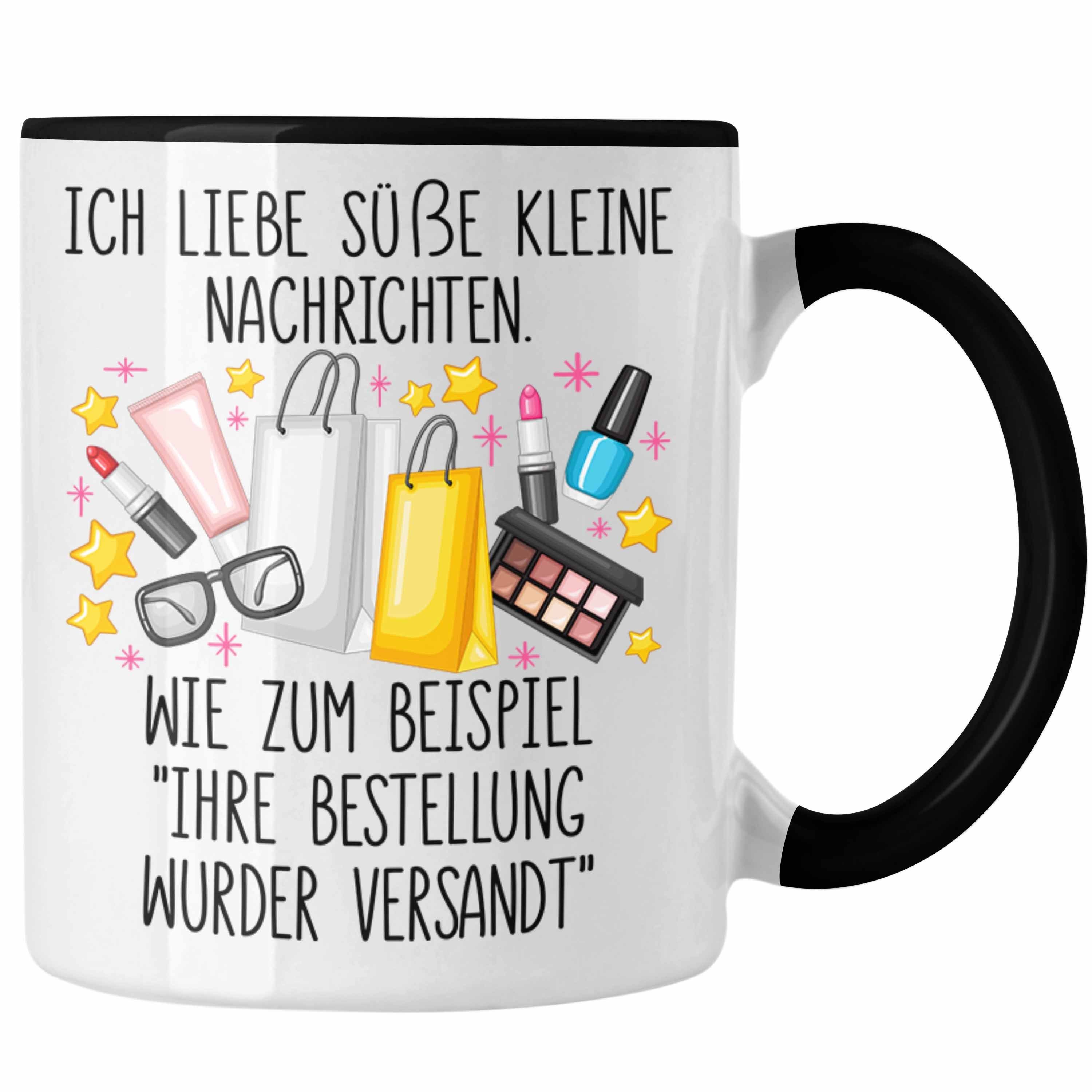 Trendation Tasse Lustige Tasse mit Spruch für Frauen Online Shopping Sucht "Ihre Bestel Schwarz