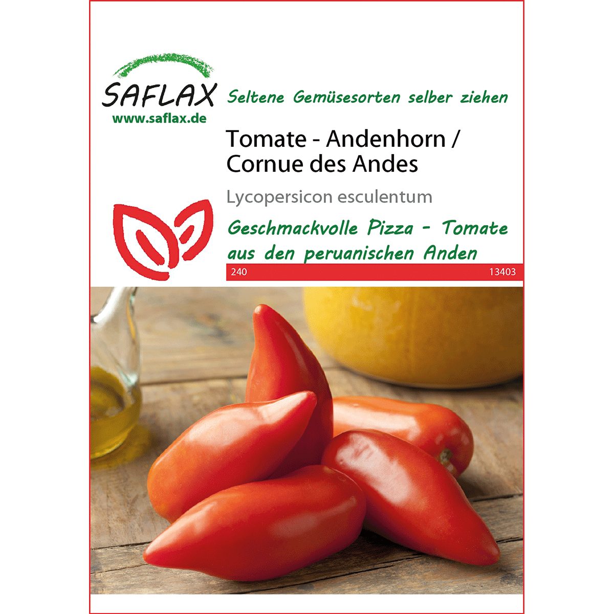 SAFLAX Gemüsesamen SAFLAX - Tomate - Andenhorn/Cornue des Andes - 10 Samen günstig online kaufen