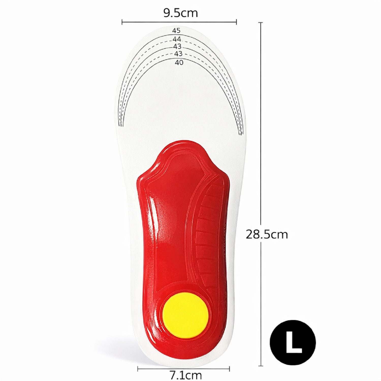 COOL-i ® Einlegesohlen Orthopädische 3D-Einlegesohlen, Für Alltag, Sport & Freizeit