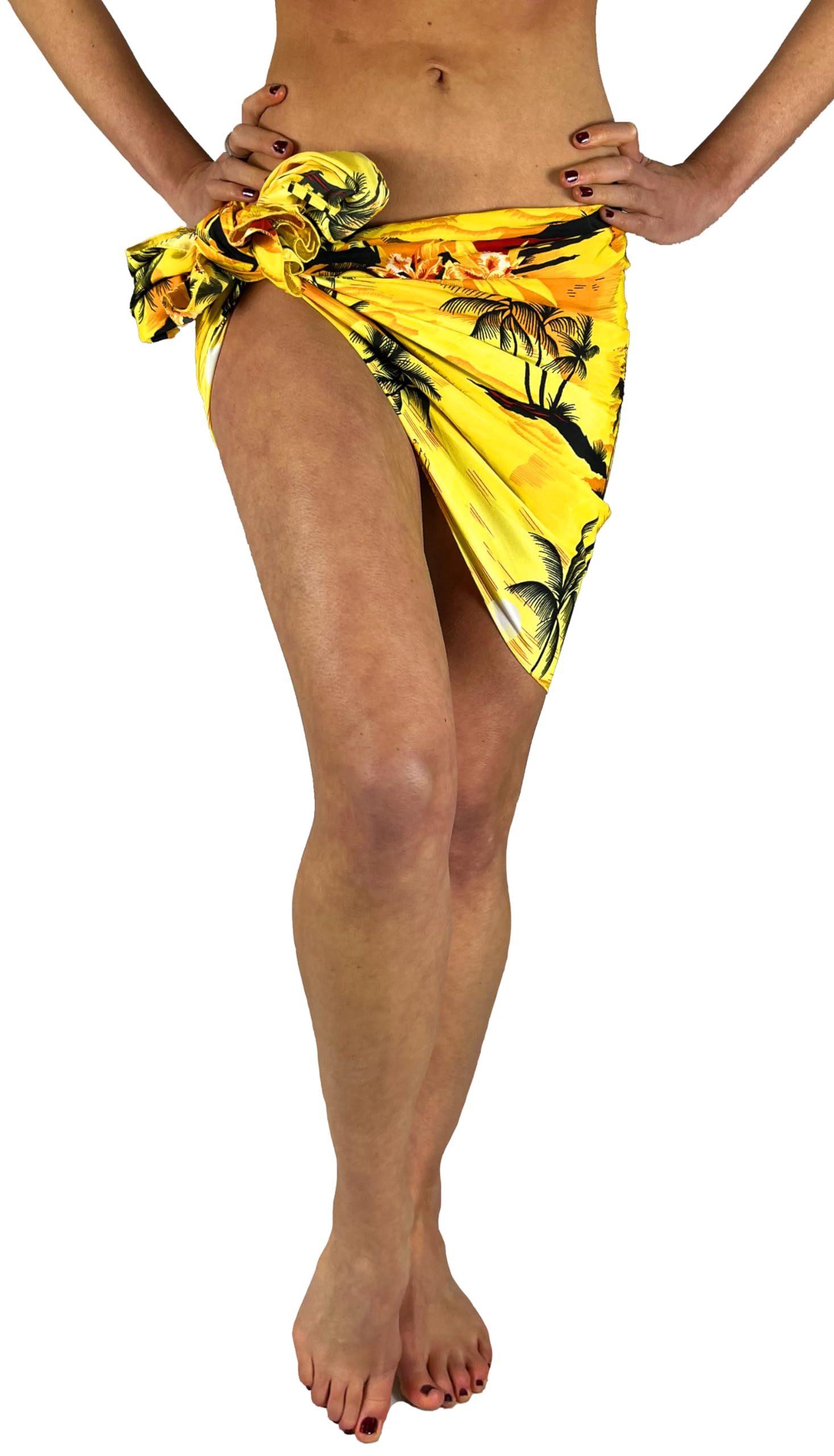 King Kameha Sarong Surf Funky Hawaii-Sarong Strand Pareo Cover-Up Damen Bikini, Pareo Cover-Up