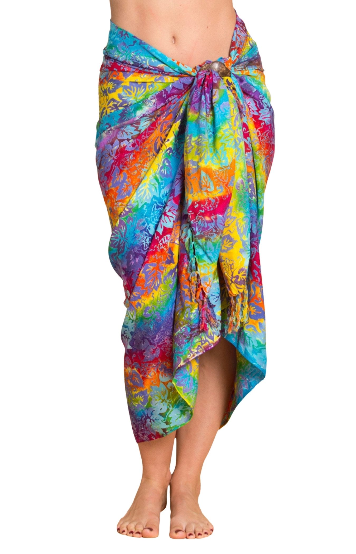 PANASIAM Sarong Pareo Tuch aus Viskose - blickdichtes Unisex Strandtuch & Wickelkleid, Viskose, in Größe L & XL - Wickelrock oder Bikini Cover-up für Damen & Herren