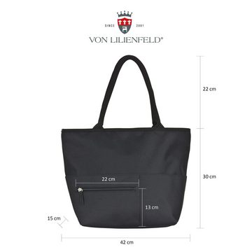 von Lilienfeld Handtasche Tasche mit Motiv Sylt Leuchtturm Nordsee Meer Shopper, Motiv vorne auf der Tasche