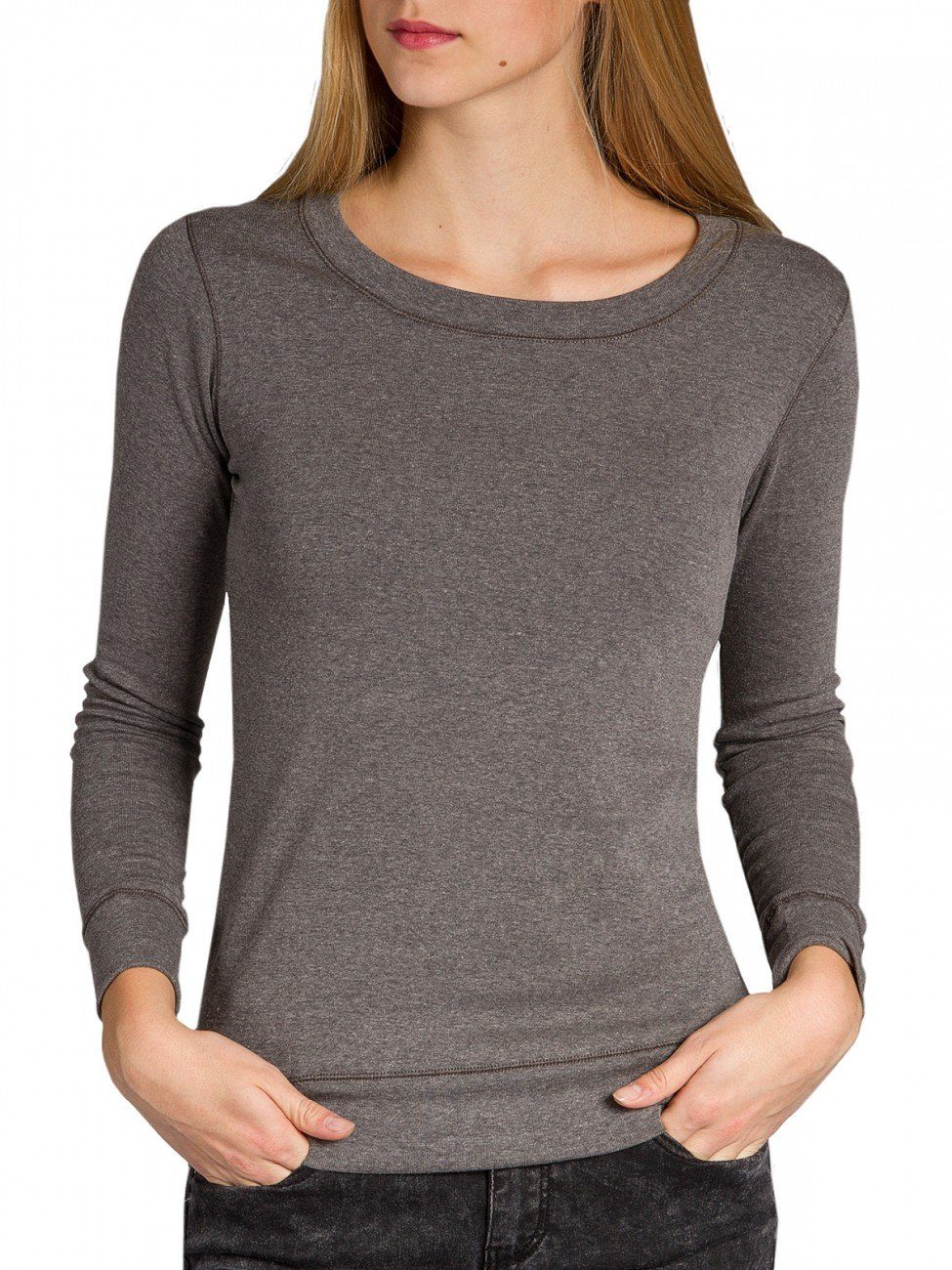Caspar Langarmshirt MUSE SRT024 figurfreundliches Damen günstig online kaufen