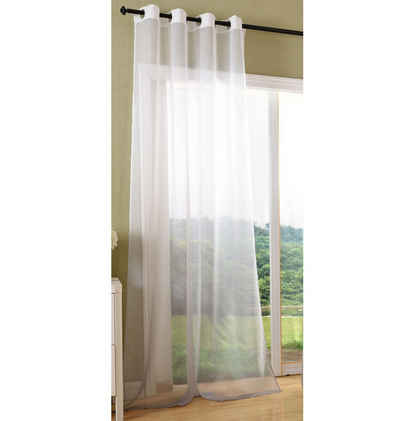 Gardine, Шторыbox, Ösen (1 St), transparent, Voile, Schal Transparent Farbverlauf Voile 204202