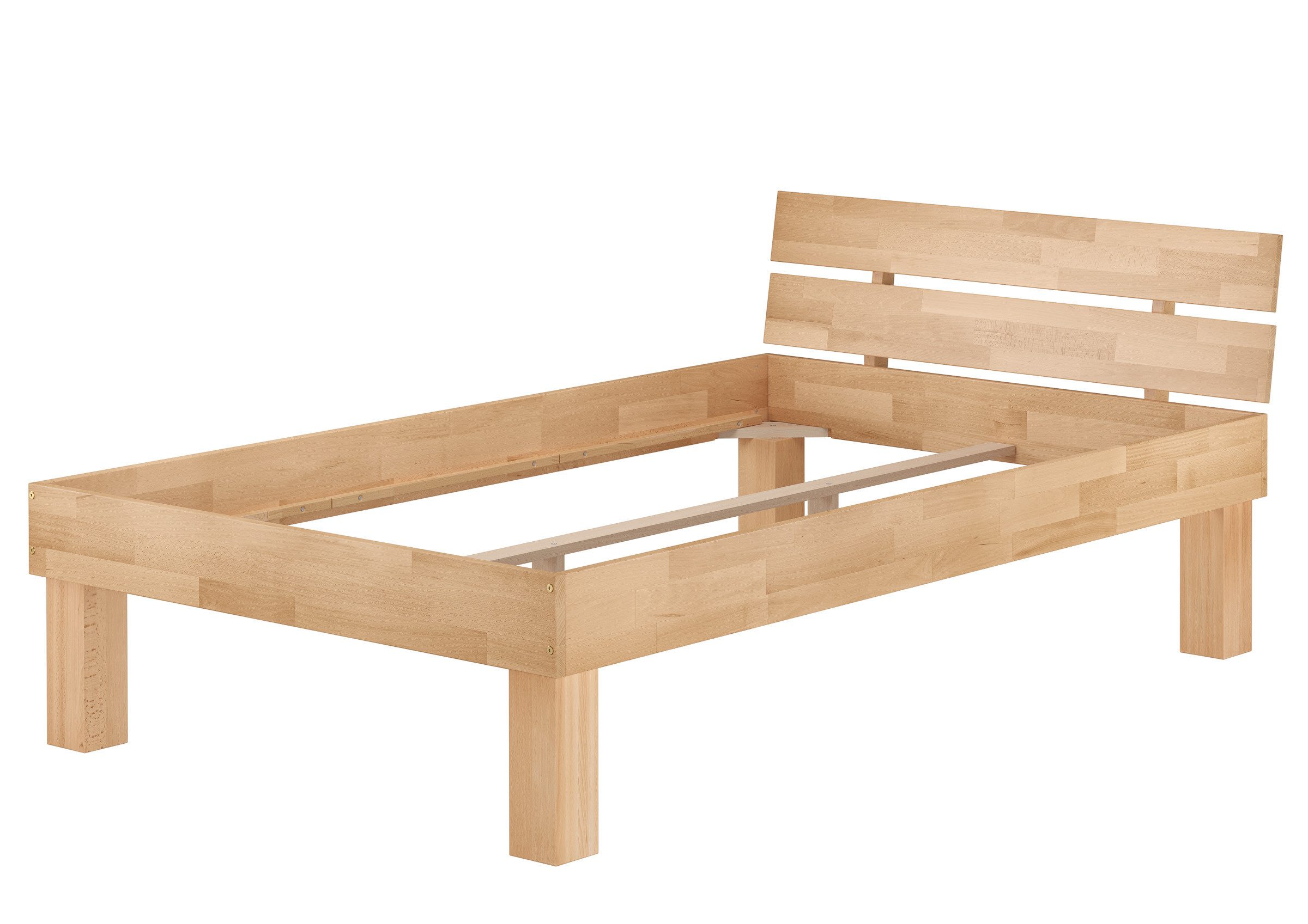 ERST-HOLZ Bett Echtholzbett Massivholzbett Buche Verschiedene günstig online kaufen